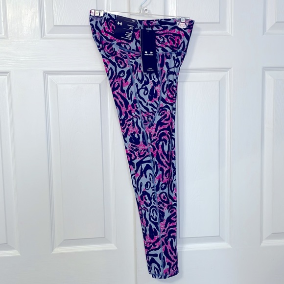 Bundle animal print under armour leggings and sports bra set MINERAL BLUE/NAVY - Picture 7 of 7